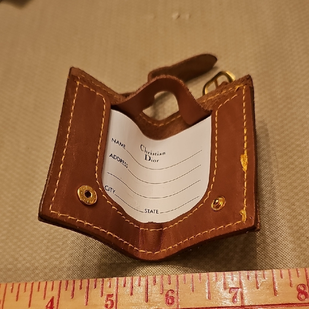 Dior Tan Leather Key Holder - Picture 5 of 5